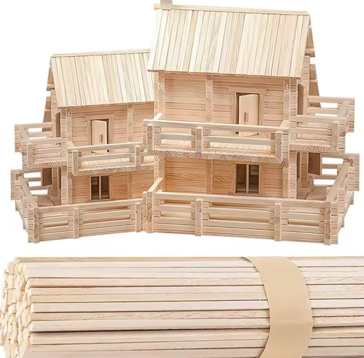 Thumbnail 3 20pcs kayu balsa stick 6mm x 6mm x 1000mm