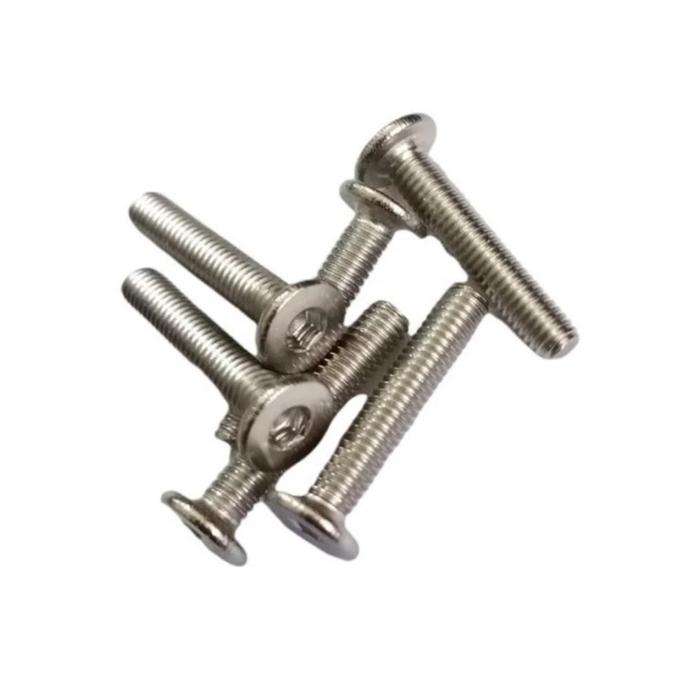 (1pcs) SS304 Baut Ultra Thin M4x12