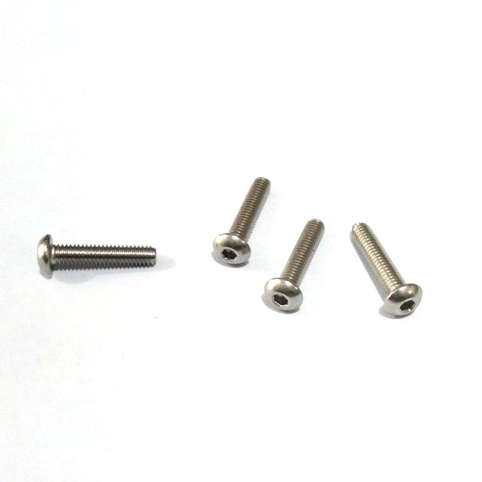 (1pcs) SS304 Baut Button L M3x30