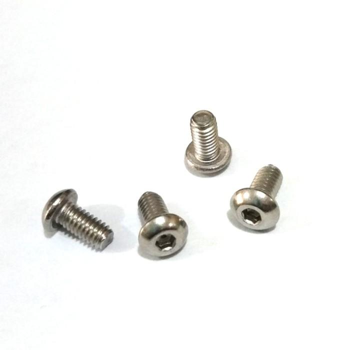 (1pcs) SS304 Baut Button L M6x40