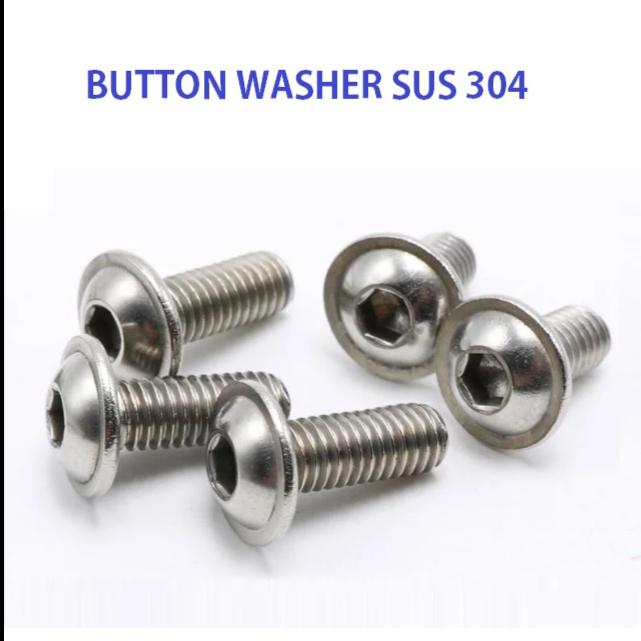 (1pcs) SS304 Baut Button Washer M8x30
