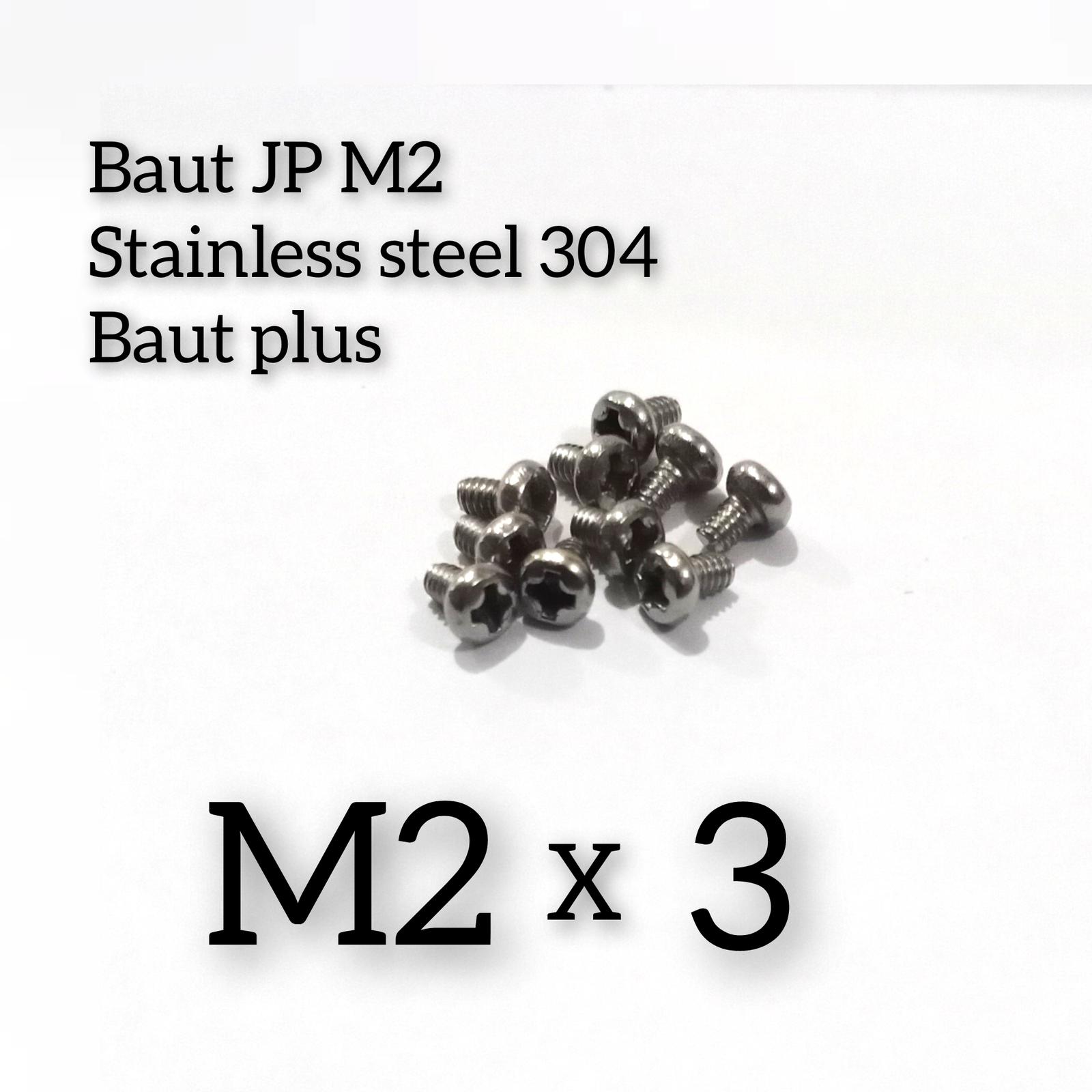 (1pcs) SS304 Baut Pan Philips M2x3