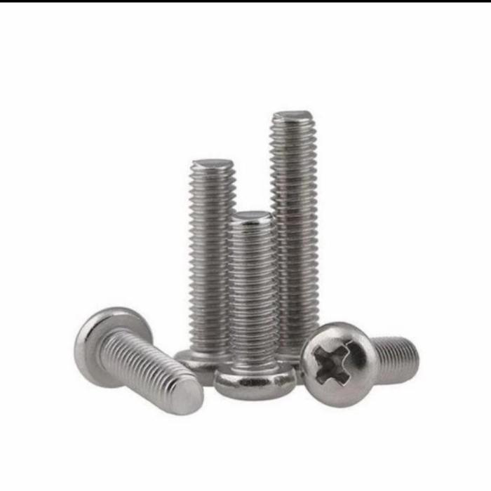 (1pcs) SS304 Baut Pan Philips M3x14