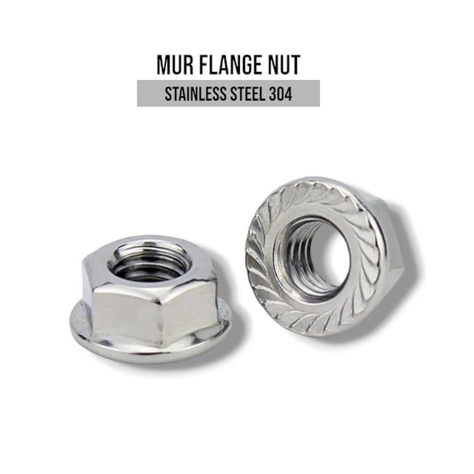 (1pcs) Stainless Steel 304 Mur Flange Nut M12