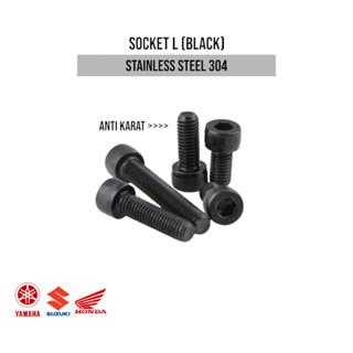 (1pcs) SS304 Black Socket/Baut Hitam Socket M2x12