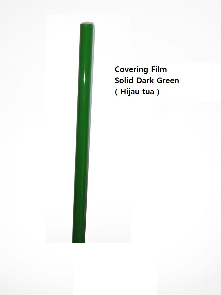 Monokote balsa Covering Film solid hijau tua / green 1meter x 60cm Plastik cover pesawat