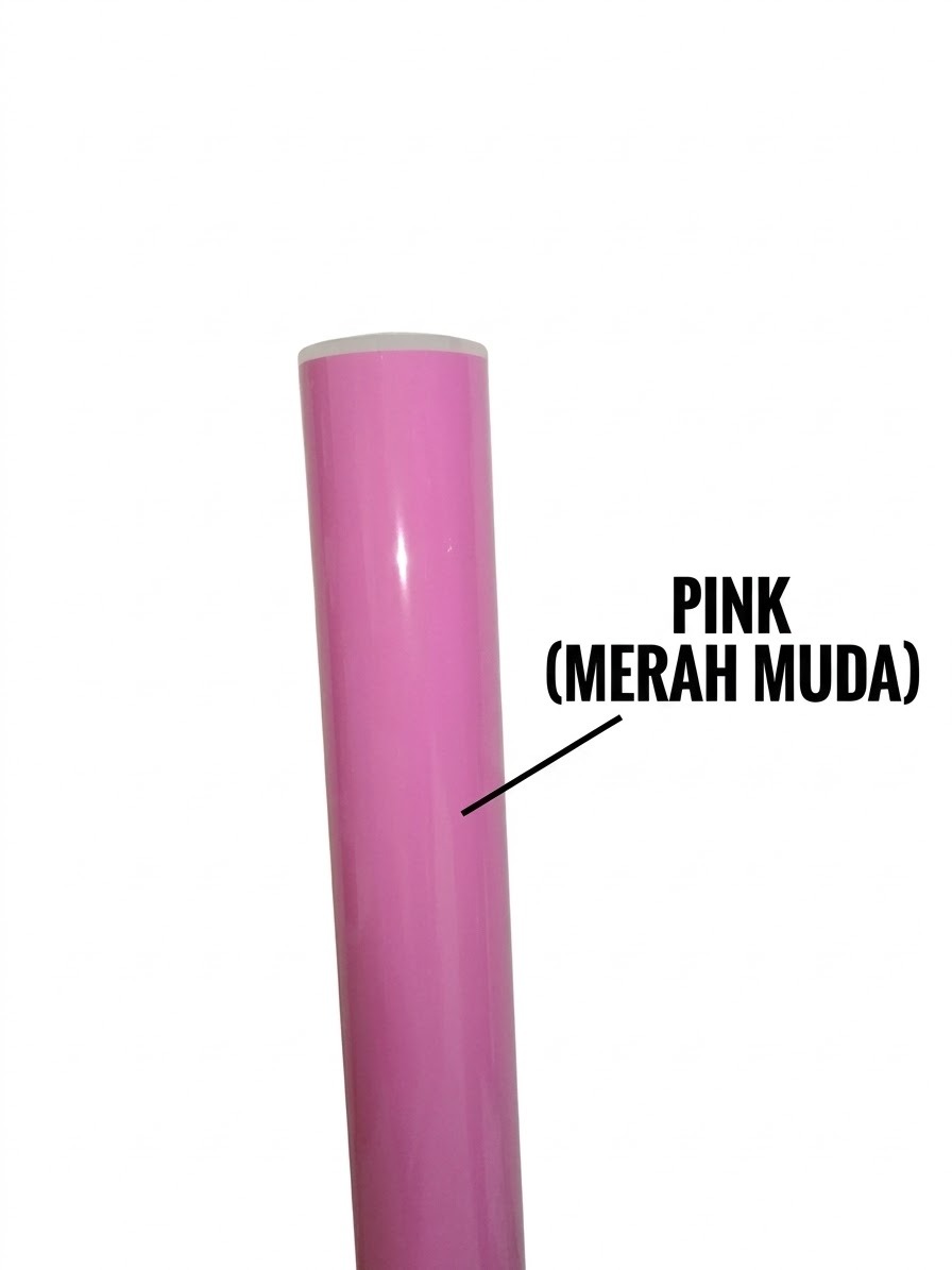 Monokote Covering Film solid pink 60cm x 100cm Plastik Cover Pesawat RC Balsa  merah muda
